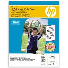 HP Advanced Glossy Photo Paper, Q8696A, foto papr, bez okraj typ leskl, zdokonalen typ bl, 13x