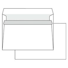 Oblka samolepic, C6, 114 x 162mm, bl, Krpa, potovn, 1000ks