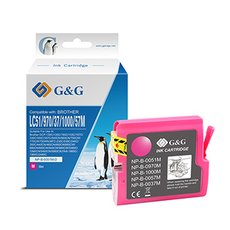 G&amp;G kompatibiln ink s LC-1000M, LC-970M, NP-B-0051M/1000M/970M, magenta, 400str.