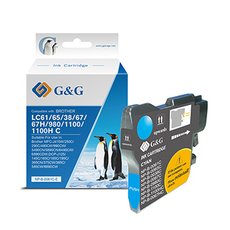 G&amp;G kompatibiln ink s LC-980C, LC-1100C, NP-B-0061C/1100C/980C, cyan, 260str.