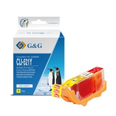 G&amp;G kompatibiln ink s CLI521Y, NP-C-0521Y, 2936B001, yellow, 8.4ml