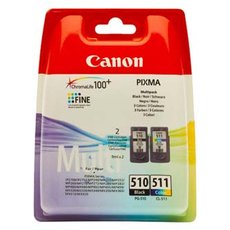 Canon originln ink PG-510/CL-511, 2970B010, black/color, blistr, 220, 245str., 9ml, 2-pack