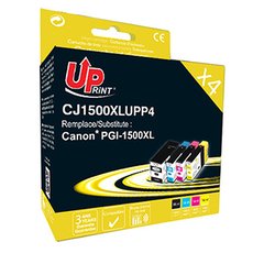 UPrint kompatibiln ink s PGI 1500XL, C-1500XL BK/C/M/Y PACK 4, 1xblack/1xcyan/1xmagenta/1xyellow, 3