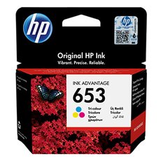 HP originln ink 3YM74AE, HP 653, Tri-colour, 200str.