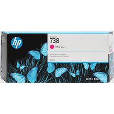 HP originln ink 676M7A, HP 738, magenta, 300ml