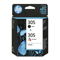 HP originln ink 6ZD17AE#301, HP 305, blistr, 2-pack