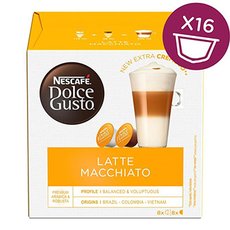 Kvov kapsle Nescaf Dolce Gusto latte macchiato, 3x16 kapsl, velkoobchodn balen karton