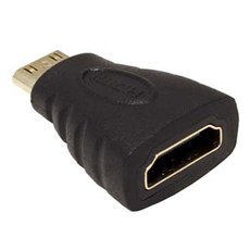 Video redukce, mini HDMI samec - HDMI samice, ern