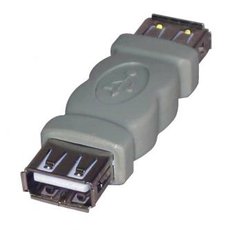 USB spojka, (2.0), USB A samice - USB A samice, ed, Logo, DOPRODEJ