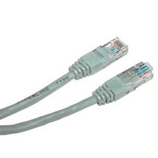 Sov LAN kabel UTP patchcord, Cat.5e, RJ45 samec - RJ45 samec, 1 m, nestnn, CCA, ed, economy