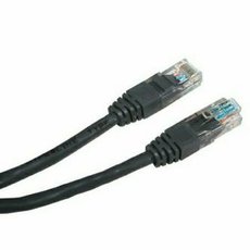 Sov LAN kabel UTP patchcord, Cat.5e, RJ45 samec - RJ45 samec, 0.5 m, nestnn, ern, economy, D