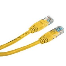 Sov LAN kabel UTP patchcord, Cat.5e, RJ45 samec - RJ45 samec, 0.25 m, nestnn, lut, economy