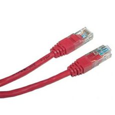 Sov LAN kabel UTP patchcord, Cat.5e, RJ45 samec - RJ45 samec, 5 m, nestnn, erven, economy