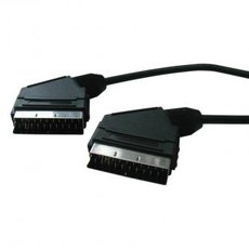 Video kabel SCART samec - SCART samec, 5m, ern, DOPRODEJ
