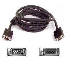 Prodluovac video kabel SVGA (D-sub) samec - SVGA (D-sub) samice, 2m, stnn, ern, DOPRODEJ