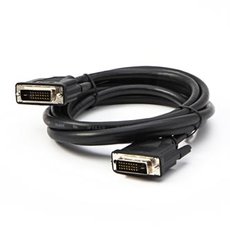 Video kabel DVI (24+1) samec - DVI (24+1) samec, Dual link, 2m, stnn, ern, Logo blistr, DOPRODE