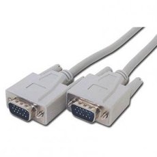 Video kabel VGA (D-sub) samec - VGA (D-sub) samec, 3m, ed, Logo