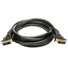 Video kabel DVI (24+1) samec - DVI (24+1) samec, Dual link, 3m, stnn, ern, Logo blistr