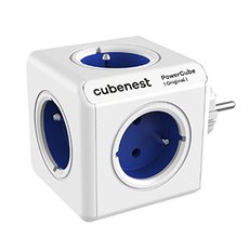 Cubenest - PowerCube, 0.1m, ORIGINAL USB, modr, POWERCUBE, 5x zsuvka