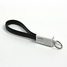 USB kabel (2.0), USB A samec - microUSB samec, 49160, 0.2m, ern, klenka