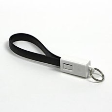 Logo USB kabel (2.0), USB A samec - microUSB samec, 0.2m, ern, blistr, klenka