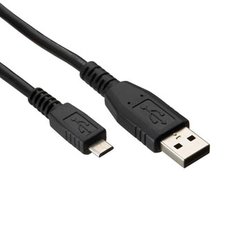 Logo USB kabel (2.0), USB A samec - microUSB samec, 1m, blistr