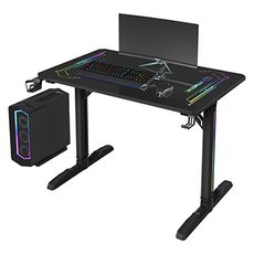 ULTRADESK Hern stl FREEZE V2, 109x69 cm, 75 cm, povrch z tvrzenho skla ULTRA-GLASS