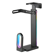 Ultradesk FLANK drk PC pod stl, RGB podsvcen, ern