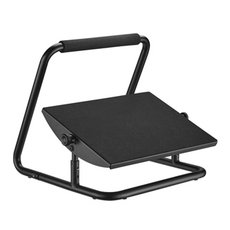 Podstavec pod nohy, monost prothnut nohou, ern, ocel, 25 kg nosnost, Powerton, nastaviteln v