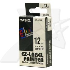 Casio originln pska do tiskrny ttk, Casio, XR-12WE1, ern tisk/bl podklad, nelaminovan, 8