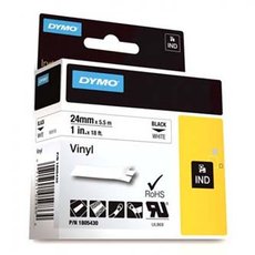 Dymo originln pska do tiskrny ttk, Dymo, 1805430, ern tisk/bl podklad, 5.5m, 24mm, RHINO