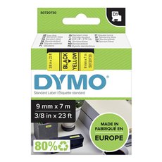 Dymo originln pska do tiskrny ttk, Dymo, 40918, S0720730, ern tisk/lut podklad, 7m, 9mm,