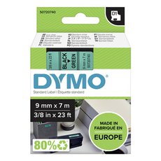 Dymo originln pska do tiskrny ttk, Dymo, 40919, S0720740, ern tisk/zelen podklad, 7m, 9mm,