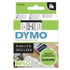 Dymo originln pska do tiskrny ttk, Dymo, 43613, S0720780, ern tisk/bl podklad, 7m, 6mm, D