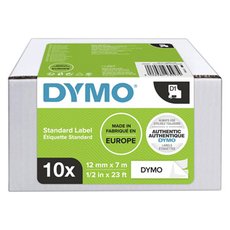 Dymo originln pska do tiskrny ttk, Dymo, 2093097, ern tisk/bl podklad, 7m, 12mm, 10ks v b