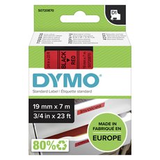 Dymo originln pska do tiskrny ttk, Dymo, 45807, S0720870, ern tisk/erven podklad, 7m, 19m