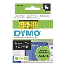 Dymo originln pska do tiskrny ttk, Dymo, 53718, S0720980, ern tisk/lut podklad, 7m, 24mm,