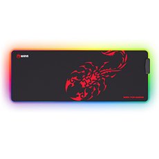 RGB Podloka pod my, SCORP XL, ern, 800 x 300 mm, 4 mm, Marvo, USB Hub