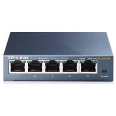 TP-LINK stoln switch TL-SG105 1000Mbps, automatick uen adres MAC, auto MDI/MDIX