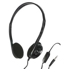 Genius HS-200C, sluchtka s mikrofonem, drtov, ern, 3.5 mm jack