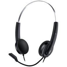 Genius HS-220U, sluchtka s mikrofonem, drtov, ern, 2.0, uzaven, USB