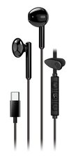 Genius HS-M366, sluchtka s mikrofonem, ern, 360&amp;deg;rotan klip, USB Type-C