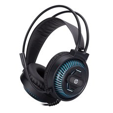 HP DHE-8001, sluchtka s mikrofonem, drtovern, 2.0, podsvcen, 3.5 mm jack + USB