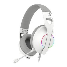 HP DHE-8003U, sluchtka s mikrofonem, drtov, bl, 7.1 surround (virtuln), podsvcen, USB