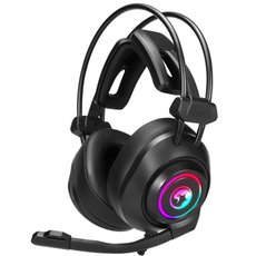 Marvo HG9056, sluchtka s mikrofonem, drtov, ern, hern, podsvcen, 7.1. virtual surround typ,