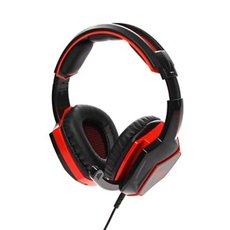 Red Fighter H2, hern sluchtka s mikrofonem, drtov, erno-erven, 2x 3.5 mm jack