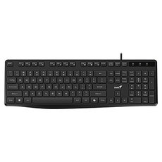 Genius KB-117S COPILOT, klvesnice CZ/SK, klasick, drtov (USB), ern