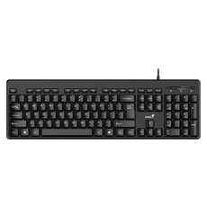 Genius KB-116, klávesnice CZ/SK, klasická, voděodolná typ drátová (USB), černá, ne, DOPRODEJ