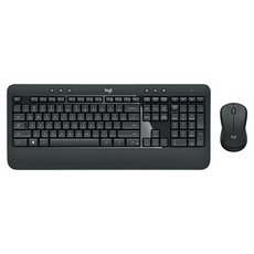 Logitech MK540, sada klvesnice s bezdrtovou optickou my, AA, US, multimediln, nano pijma s