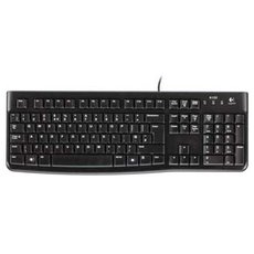 Logitech K120, klvesnice CZ, klasick, 920-002485, 920-002641 typ drtov (USB), ern